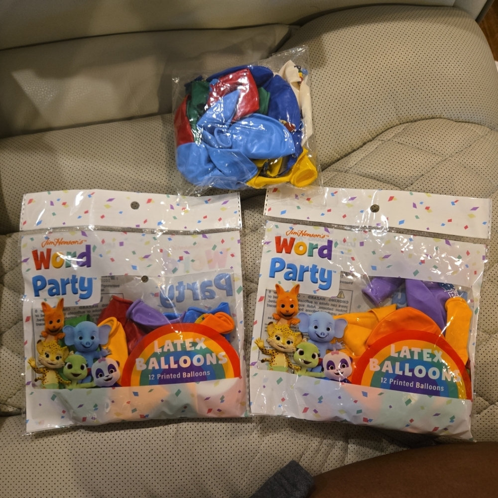 Word Party Balloon Set